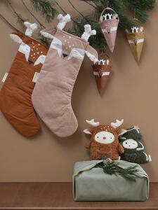Fabelab Vánoční punčocha Deer - Chestnut FB120