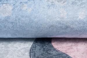 Makro Abra Dětský kusový koberec vhodný k praní BAMBINO 2776 Medvídek protiskluzový modrý Rozměr: 140x200 cm