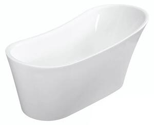 Besco Akrylátová volně stojící vana Calima 170x74 Barva: Bílá, Rozměry (cm): 170x74, Typ a barva výpustě: Click-Clack s přepadem, chrom