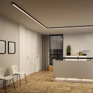Paulmann LED osvětlení lišta Linion, černá, 50 cm, 3 000 K, stmívatelný, Černá, Obývací pokoj / jídelna, Hliník, Moderní