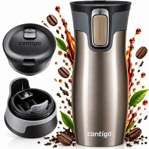 Contigo Termohrnek West Loop 470 ml latte lesk
