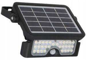 Kobi solární LED reflektor s pohybovým senzorem černý MHC 5W 4000K IP65