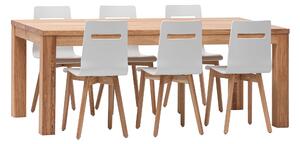 Stůl jídelní Korund z masivního dubu (deska 4 cm) - 1400x800x40mm