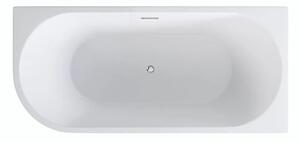 Besco Akrylátová volně stojící rohová vana Zoya Glam G 150x75 (170x80) bílá/grafit Rozměry (cm): 170x80, Typ a barva výpustě: Click-Clack s přepadem, bílá, Orientace: Pravá