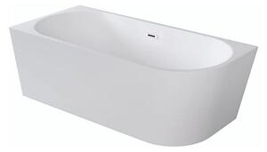 Besco Akrylátová volně stojící rohová vana Zoya 150x75 (170x80) bílá Rozměry (cm): 170x80, Typ a barva výpustě: Click-Clack s přepadem, chrom, Orientace: Pravá