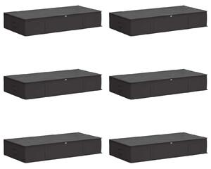 Úložná krabice s průhledným horním oknem 6 pcs Antracitová