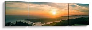 Obraz východu slunce nad mořem (170x50 cm)