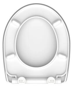 Eisl Sanitär WC prkénko Duroplast Soft Close White Wave High Gloss 82584