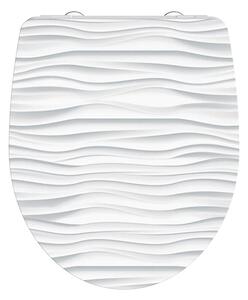 Eisl Sanitär WC prkénko Duroplast Soft Close White Wave High Gloss 82584