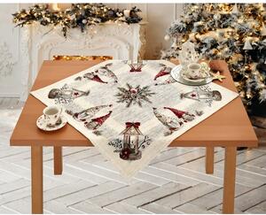 Vánoční gobelínový ubrus na stůl 90x90 cm Chenille IT020 90x90 cm Vícebarevná
