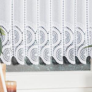 Dekorační metrážová vitrážová záclona SYLVA bílá výška 70 cm MyBestHome