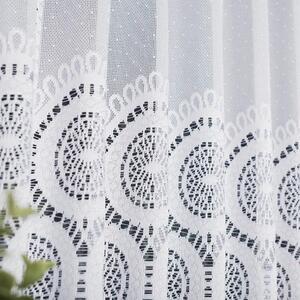 Dekorační metrážová vitrážová záclona SYLVA bílá výška 60 cm MyBestHome