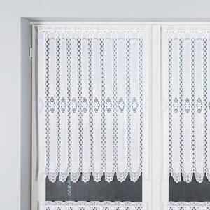 Dekorační metrážová vitrážová záclona IRENA bílá výška 90 cm MyBestHome