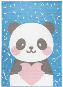 Makro Abra Dětský kusový koberec JOLLY DY98E Medvídek Panda modrý Rozměr: 120x170 cm