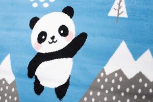 Makro Abra Dětský kusový koberec JOLLY DZ03B Medvídci Panda Hory modrý Rozměr: 160x220 cm