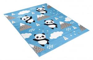Makro Abra Dětský kusový koberec JOLLY DZ03B Medvídci Panda Hory modrý Rozměr: 140x200 cm