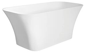 Besco Volně stojící vana z litého mramoru Assos 160x70 Barva: Bílá, Rozměry (cm): 160x70, Typ a barva výpustě: Click-Clack standard, chrom