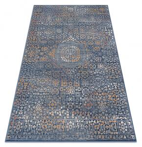 Makro Abra Vlněný kusový koberec NAIN 7708/51911 Klasický moderní modrý pomerančový Rozměr: 80x150 cm