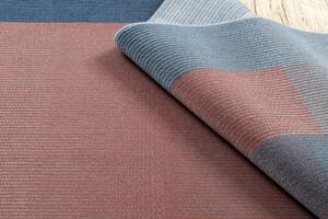 Makro Abra Vlněný kusový koberec NAIN 7710/51944 Geometrický moderní červený modrý Rozměr: 160x230 cm