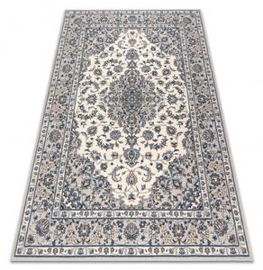 Makro Abra Vlněný kusový koberec NAIN 7335/51935 Klasický béžový modrý Rozměr: 80x150 cm