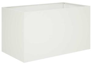 Zahradní pěstebník Bílá 100 x 50 x 50 cm Studená válcovaná ocel