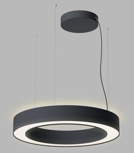 Led2 Závěsné LED svítidlo SATURN SLIM II P/N-Z ø 60cm, 40W+20W, CCT 2700/3000/4000K, CRI90 Barva: Černá, Stmívání, řízení: TRIAC