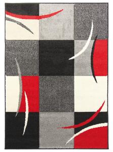 Kusový koberec Portland 3064/PH2V Červená, Šedá - 67x120 cm B-Line