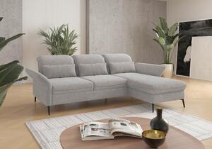 ROHOVÁ SEDAČKA, textil, světle šedá Sit & More - Sedací soupravy, Online Only