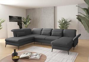SEDACÍ SOUPRAVA, textil, tmavě šedá Sit & More - Sedací soupravy, Online Only