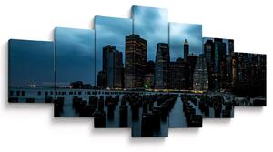 Obraz - Pohled na mrakodrapy New Yorku (210x100 cm)