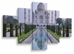 Obraz - Taj Mahal za východu slunce (125x70 cm)