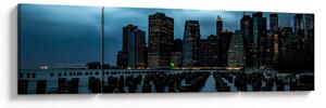Obraz - Pohled na mrakodrapy New Yorku (170x50 cm)