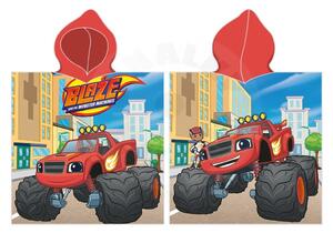 Carbotex Dětské pončo 55x110 cm - Plamínek a čtyřkoláci Monster Truck