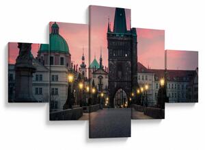 Obraz - Na Karlově mostě (125x70 cm)