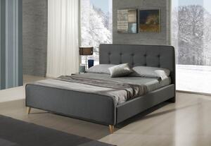 Čalouněná postel 160x200 CHIARI šedá