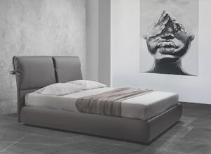 Čalouněná postel 160x200 TUFARA šedá