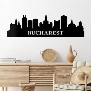 DUBLEZ | Dřevěný obraz města - Bucharest | Obraz