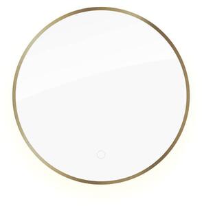 Oltens Nordlis zrcadlo 60x60 cm kulatý s osvětlením s vyhřívací podložkou 64108510