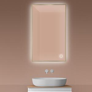 Oltens Nordlis zrcadlo 60x100 cm obdélníkový s osvětlením s vyhřívací podložkou 64111510