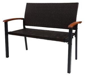 Livarno® Zahradní lavice Valencia, hnědá (100400872)
