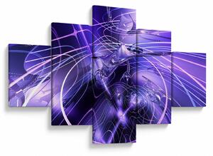 Obraz technické abstrakce (125x70 cm)
