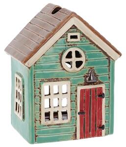 Keramický svícen Domek 14 cm