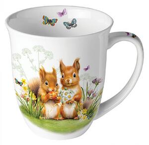 Porcelánový hrnek Malé veverky 400 ml