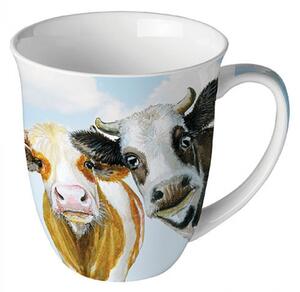 Porcelánový hrnek Dvě kravičky 400 ml