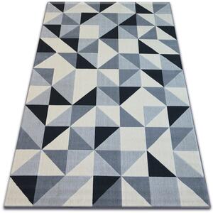 Kusový koberec SCANDI 18214/652 trojúhelníky šedý Rozměr: 120x170 cm