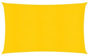 Plachta proti slunci 160 g/m² obdélník žlutá 6 x 8 m HDPE