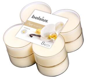 Bolsius Aromatic 2.0 Vonné čajové svíčky Maxi 8ks, Vanilla