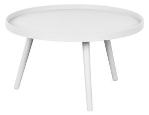 Bílý kulatý konferenční stolek ø 60 cm Mesa – WOOOD