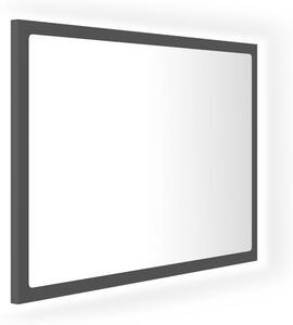 LED koupelnové zrcadlo šedé 60 x 8,5 x 37 cm akrylové