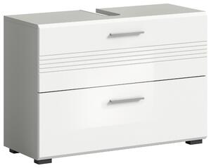 SKŘÍŇKA POD UMYVADLO, bílá, šedá, 80/56/32 cm MID.YOU - Koupelnové série, Online Only